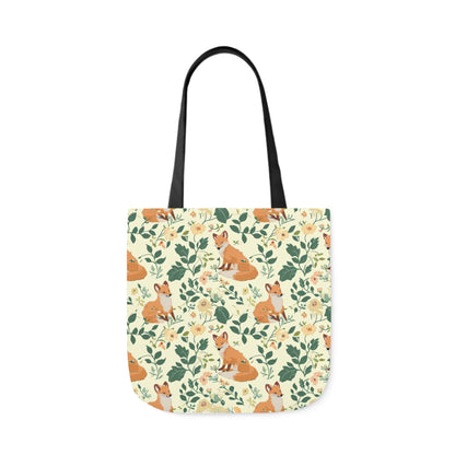 Fox Polyester Canvas Tote Bag (AOP)