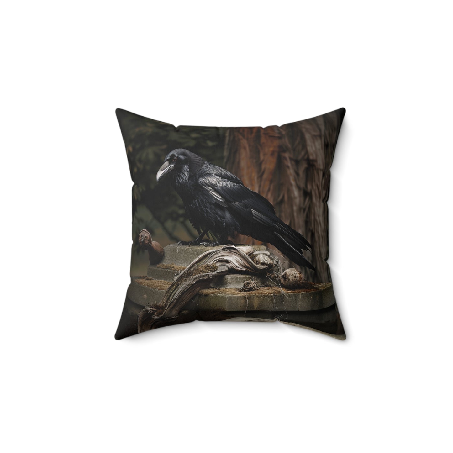 Crows 2 - Spun Polyester Square Pillow - USA