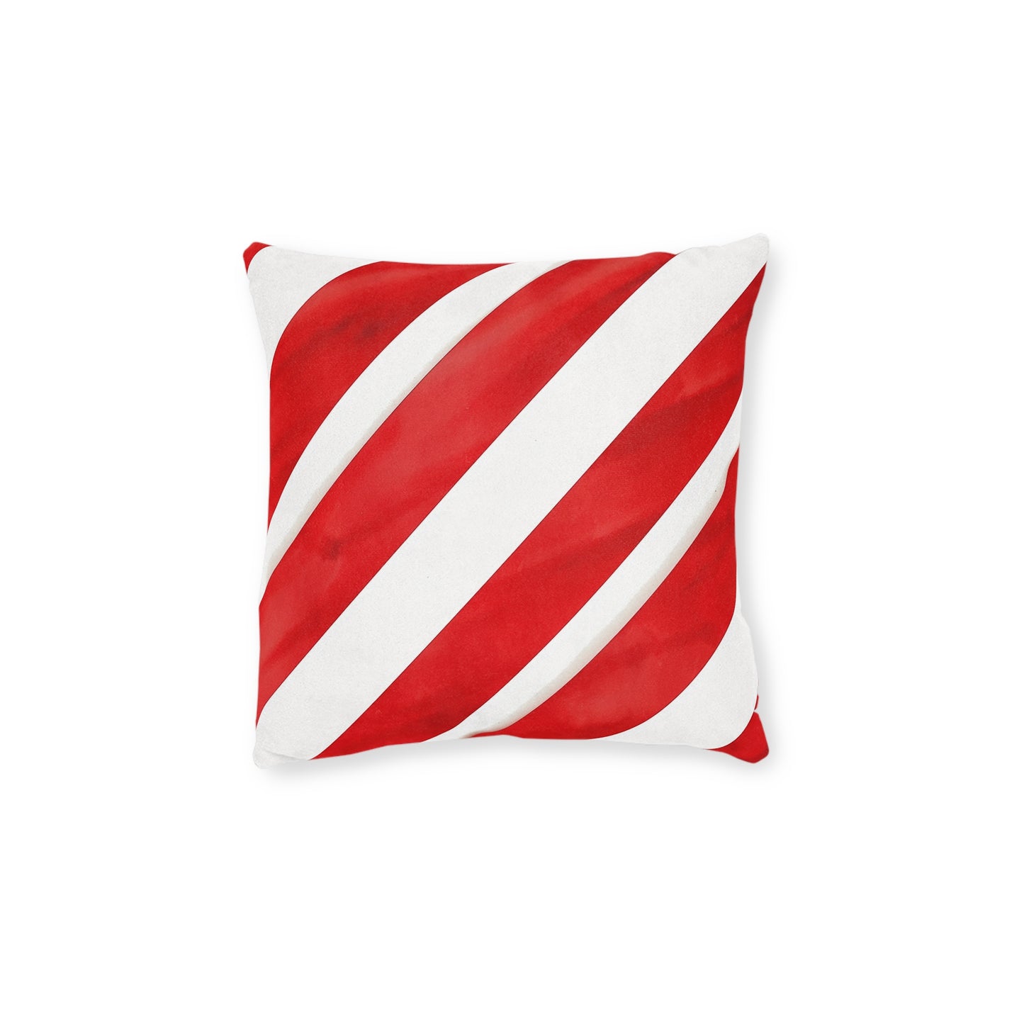 Strawberries and Cream Stripes - Square Pillow - UK