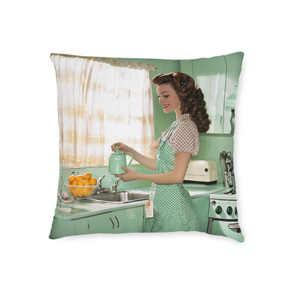 1950s Americana - Square Pillow - UK
