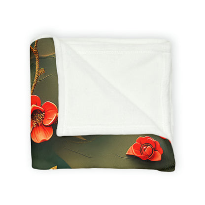 Chinoiserie #2 - Soft Polyester Blanket