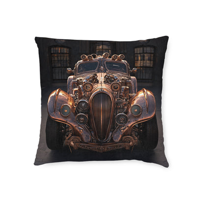 Industrial-Style Car - Square Cushion - Steampunk Home Decor UK