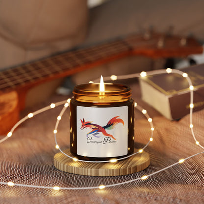 Artistic Scented Soy Candle - Multi-Size Amber Jar | Perfect Gift for Nature Lovers & Cosy Atmosphere - USA