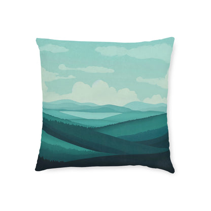 Blue Day - Square Pillow - UK