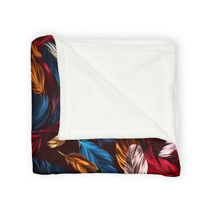 Chinoiseries Feathers - Soft Polyester Blanket