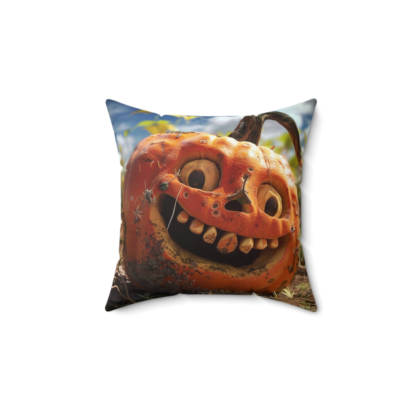 Halloween  - Spun Polyester Square Pillow - USA