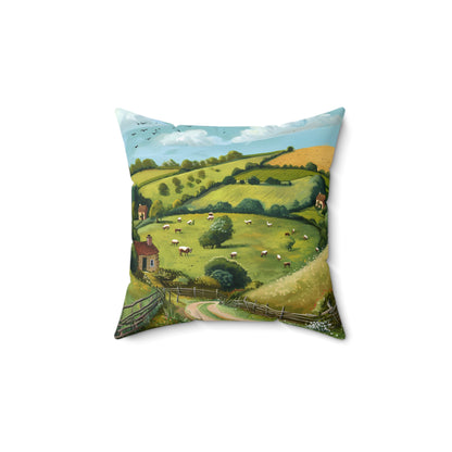 Countryside #2 - Spun Polyester Pillow USA