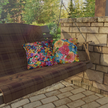 Summer Flowers - Outdoor Pillows - USA