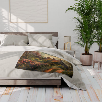 English Springtime 2 Arctic Fleece Blanket - UK, USA