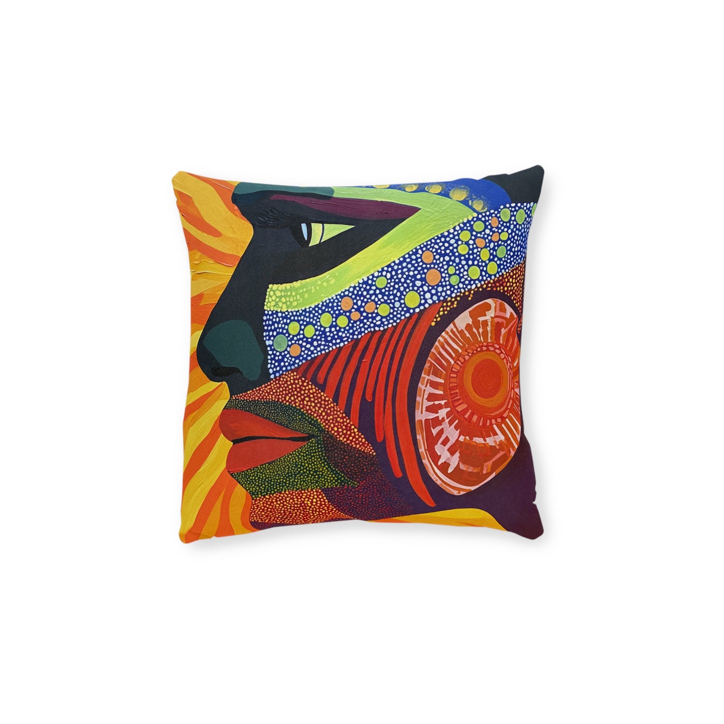 Traditional Aboriginal 3 - Square Pillow - UK