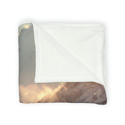 Downhill Skier #1 - Soft Polyester Blanket