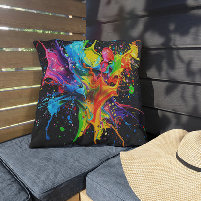 Paint Splash - Outdoor Pillows - USA