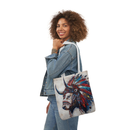 Native American Art #3 - Polyester Canvas Tote Bag (AOP)