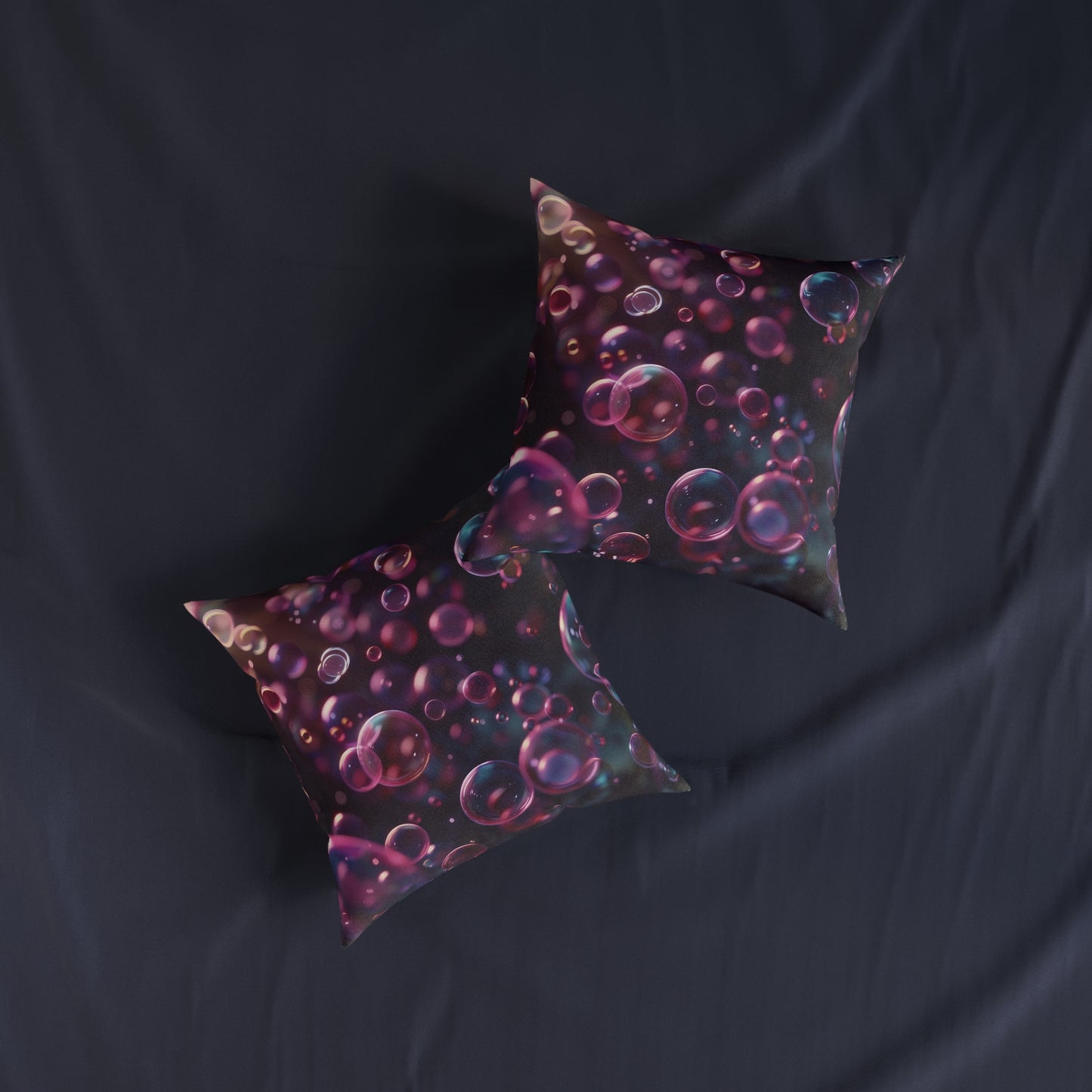 Blackcurrant Bubbles - Square Pillow - UK