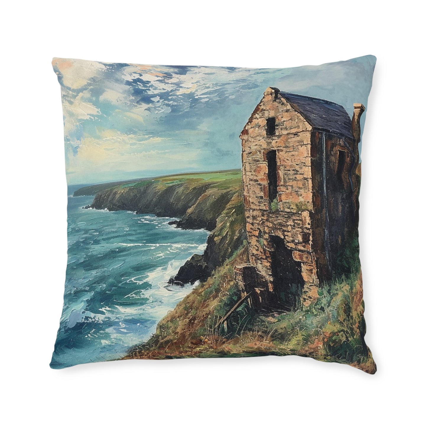 Cornwall - Square Pillow - UK