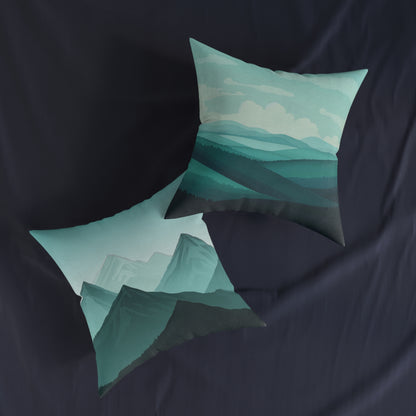 Blue Day - Square Pillow - UK