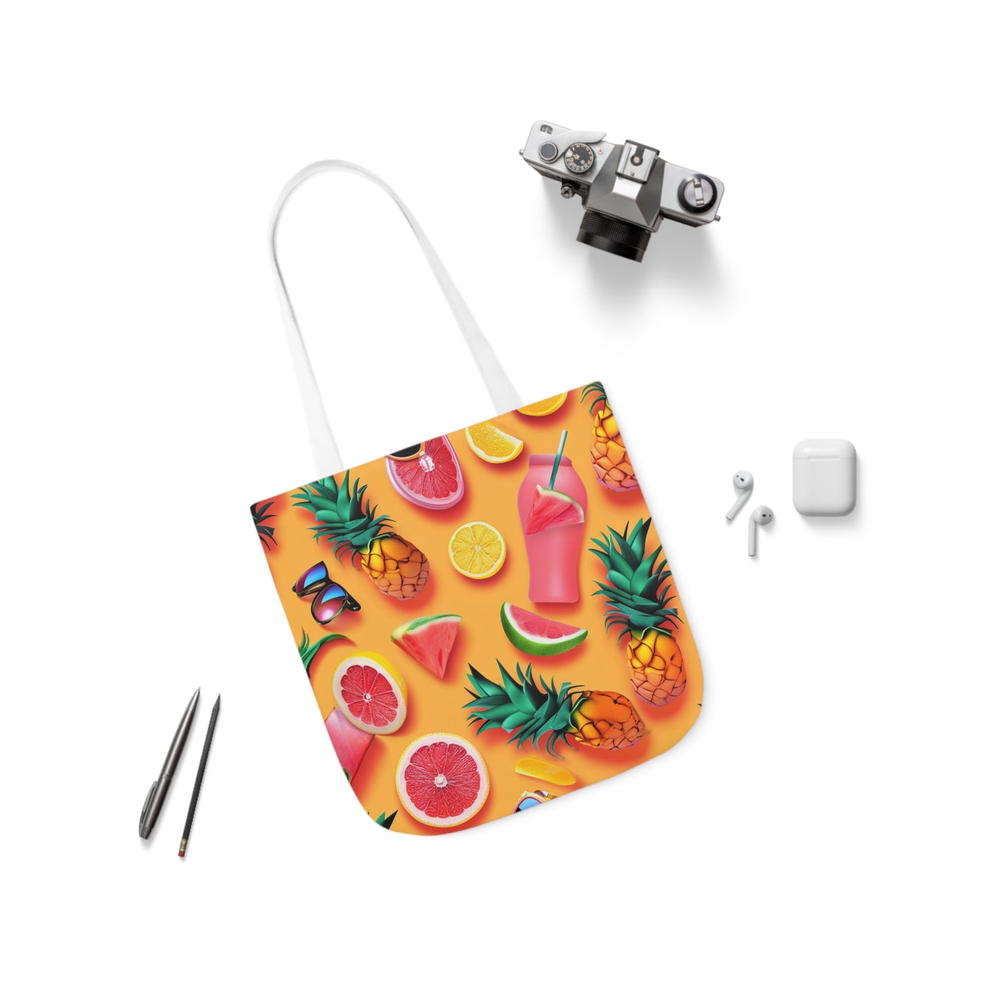 Summertime #4 - Polyester Canvas Tote Bag (AOP)