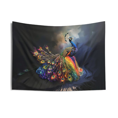 Rainbow Peacock - Indoor Wall Tapestries - USA
