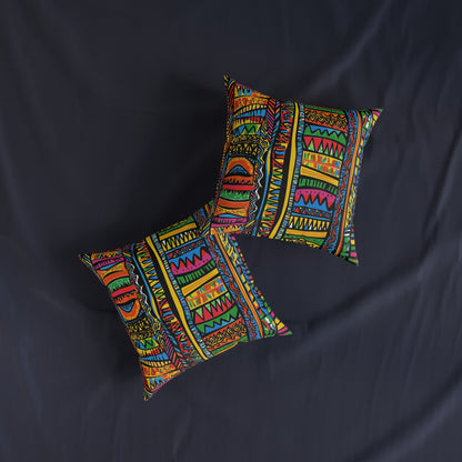 African 4 - Square Pillow - UK
