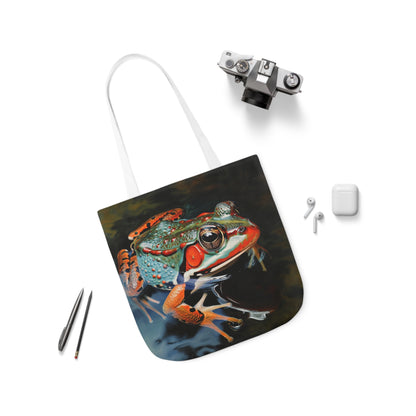 Frog - Polyester Canvas Tote Bag (AOP)
