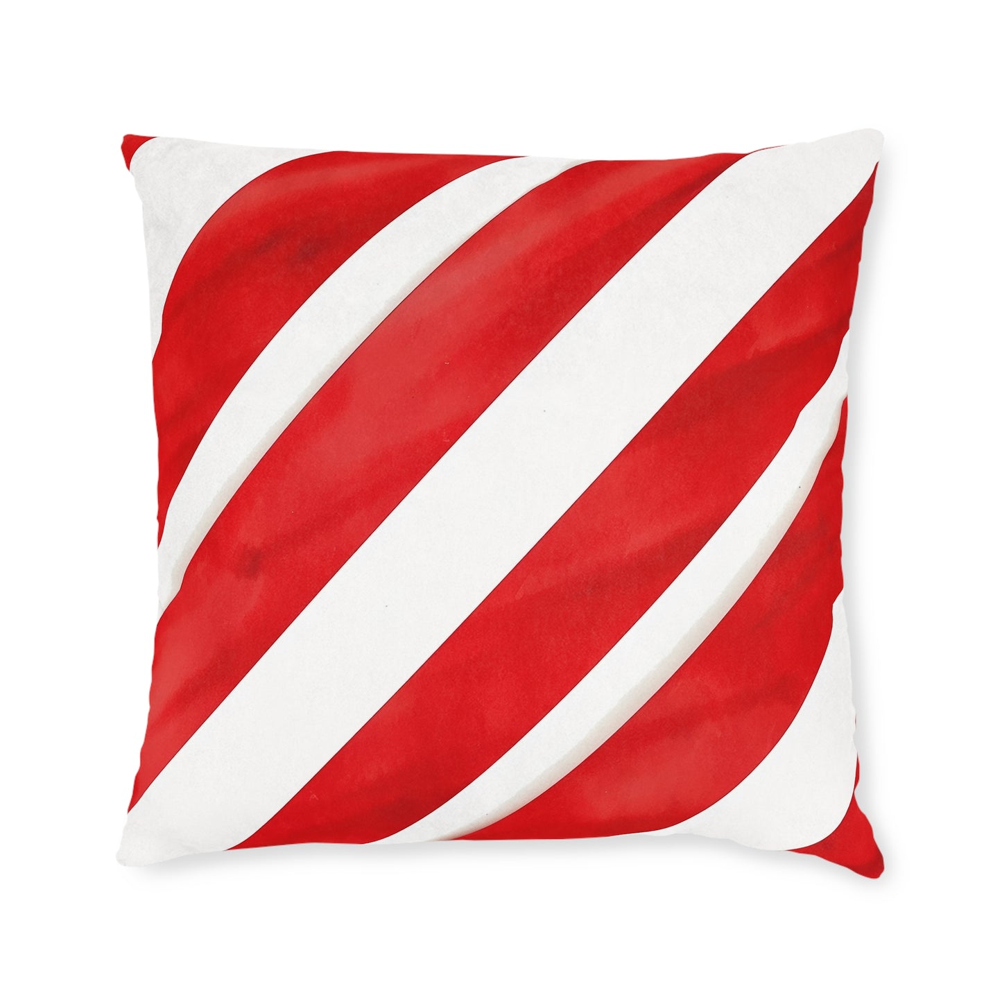 Strawberries and Cream Stripes - Square Pillow - UK