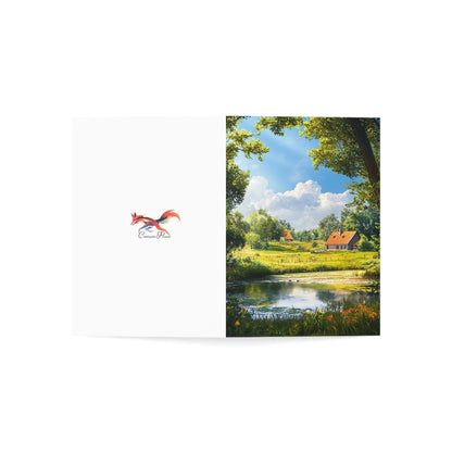 Pretty English Countryside 2 - Greeting Cards - Set of 1, 10, 30, or 50pcs for All Occasions - USA
