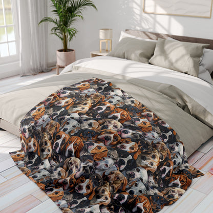 Dog Collage #1 Arctic Fleece Blanket - USA