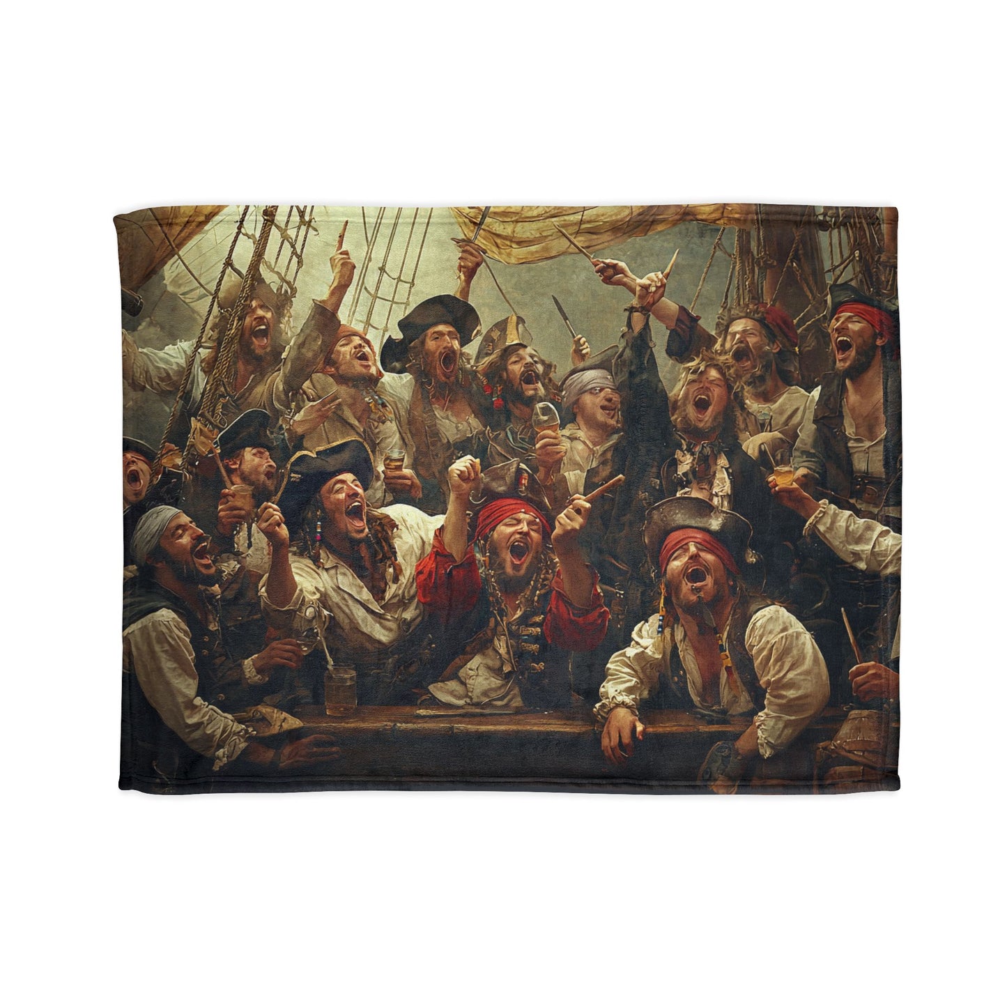 Pirate Party Soft Polyester Blanket - Cozy Throw for Nautical Enthusiasts UK