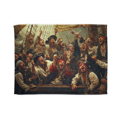 Pirate Party Soft Polyester Blanket - Cozy Throw for Nautical Enthusiasts UK