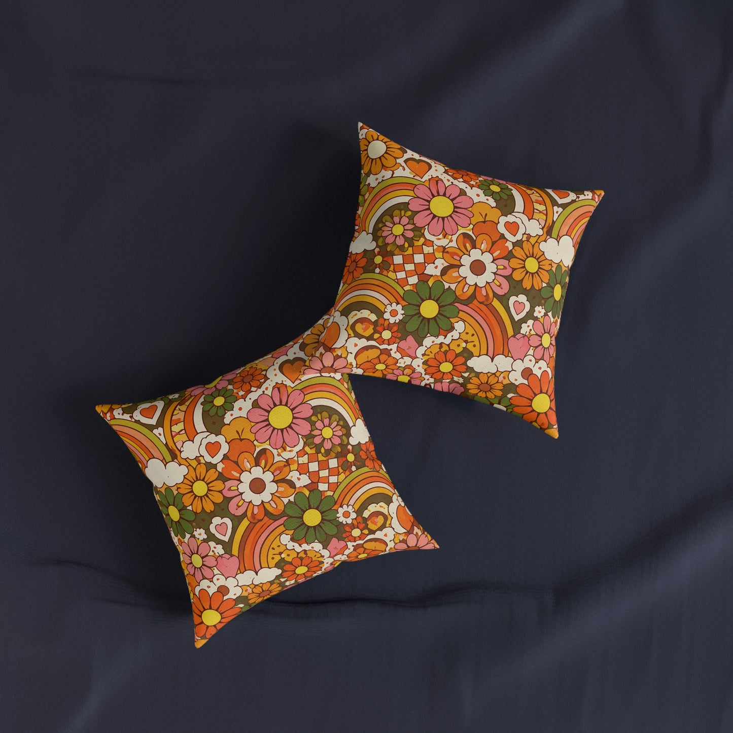 1970s Flashback 2 Square Cushion - UK