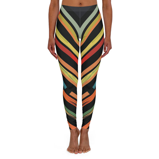 Stripes - Women's Casual Spandex Leggings - UK, USA, AUS
