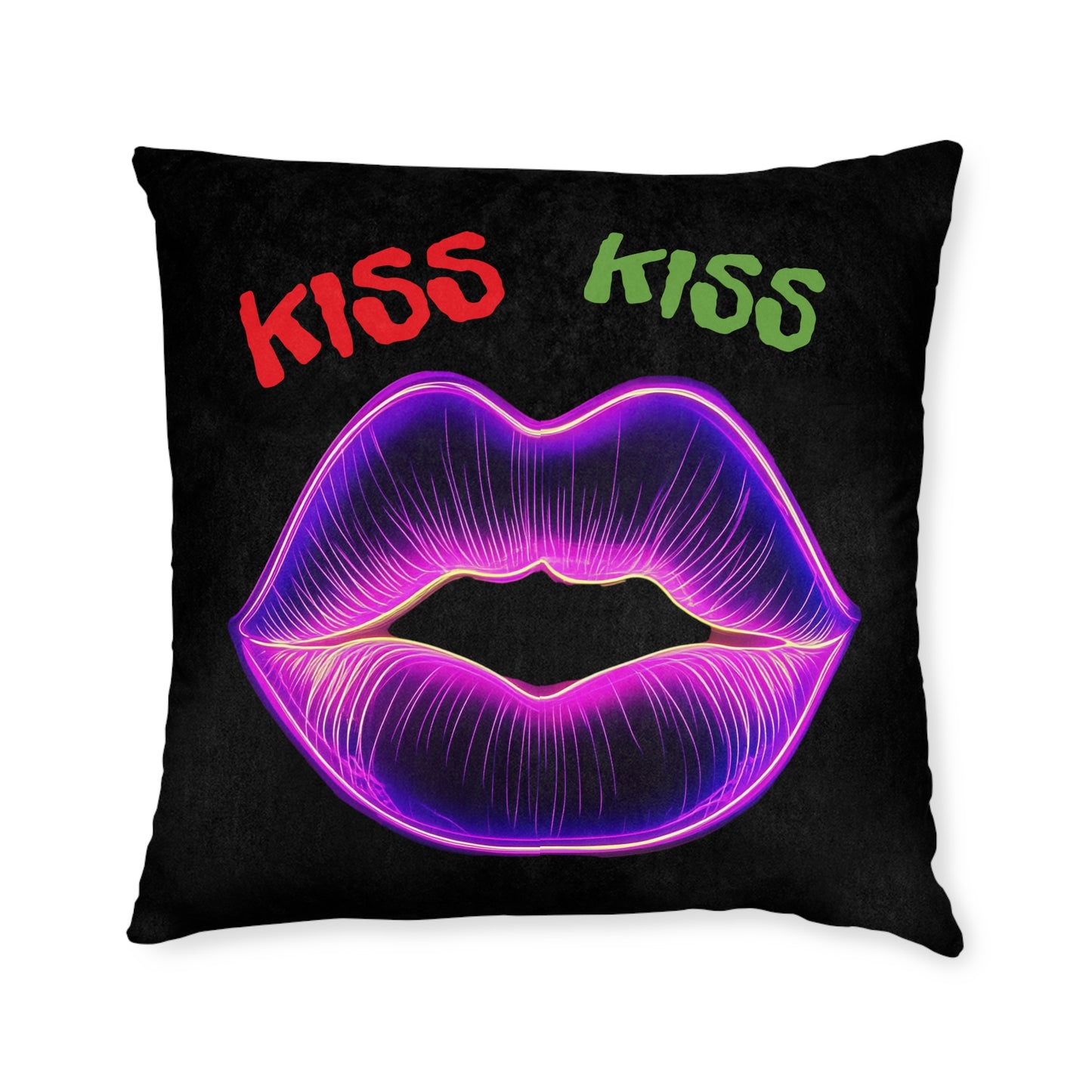 KISS KISS  - Square Pillow - UK