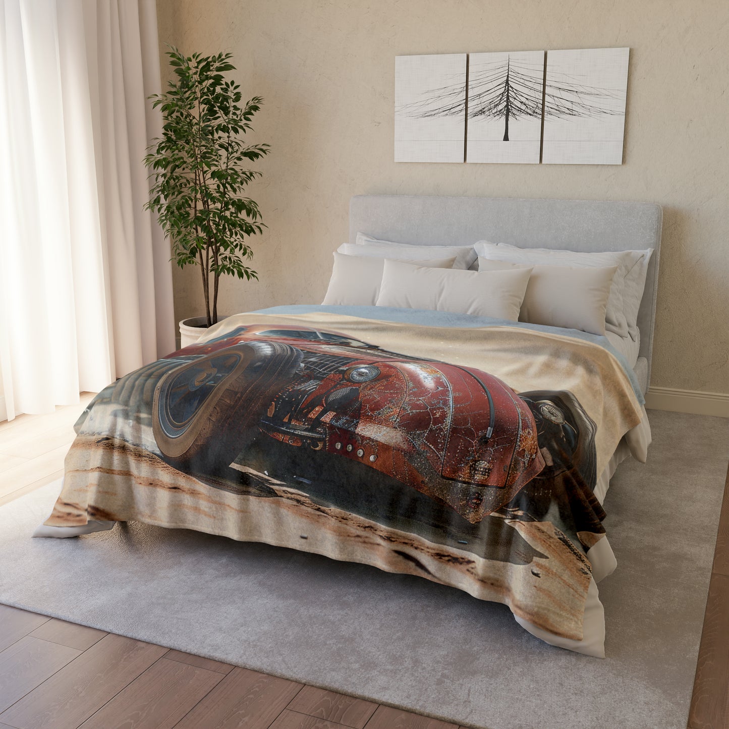 Steampunk Racer #4 - Soft Polyester Blanket