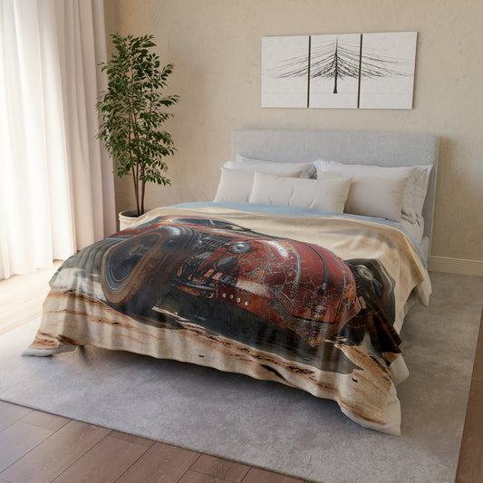 Steampunk Racer #4 - Soft Polyester Blanket