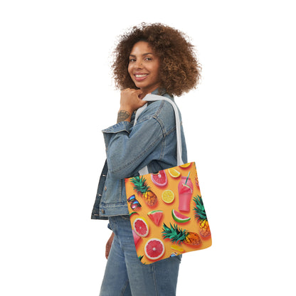 Summertime #4 - Polyester Canvas Tote Bag (AOP)