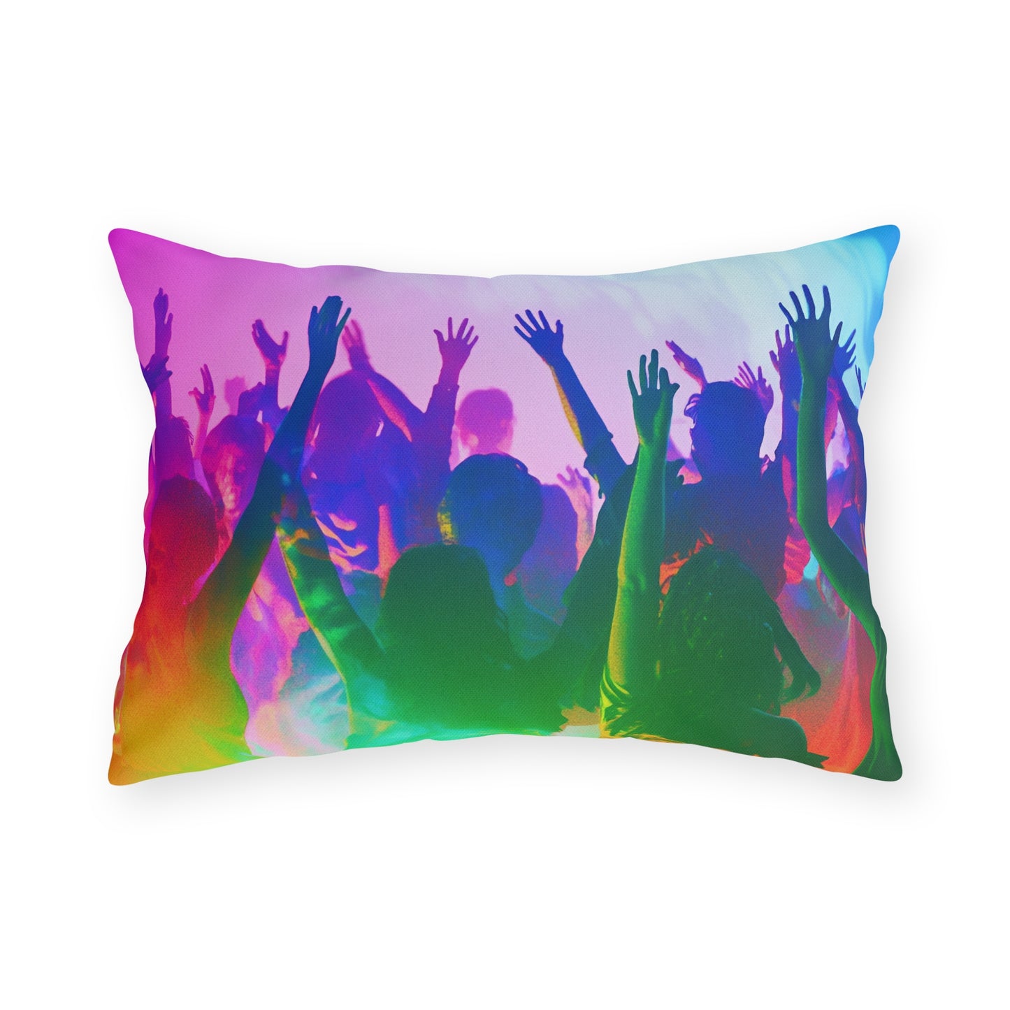 Rainbow Party Cushion - Outdoor Pillows - USA