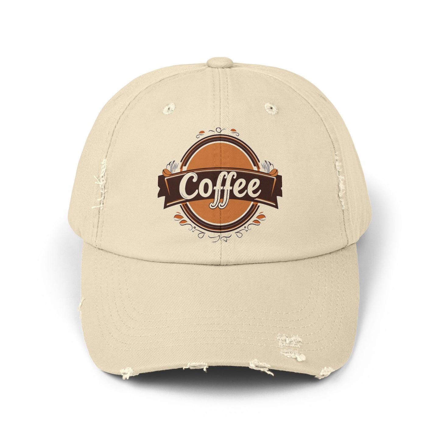 Vintage Style Hat for Coffee Lovers - Unisex Distressed Coffee Cap - USA