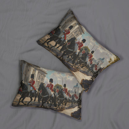 Horseguard #2 - Spun Polyester Lumbar Pillow USA