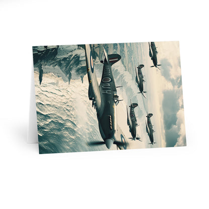 Spitfire and Hurricane Blank Card (5 Pack) UK