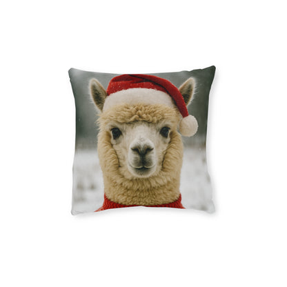 Christmas Alpaca Square Cushion - UK