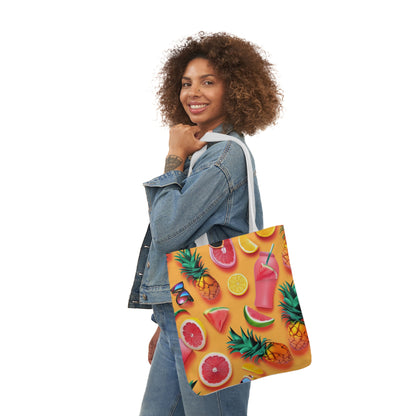 Summertime #4 - Polyester Canvas Tote Bag (AOP)