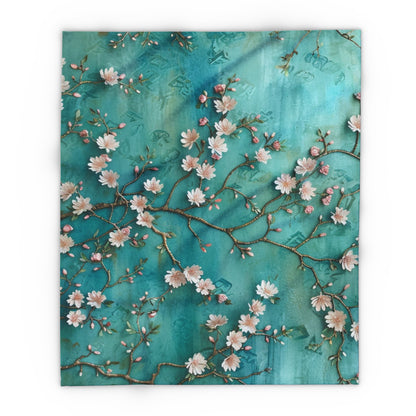 Floral Arctic Fleece Blanket - UK, EU