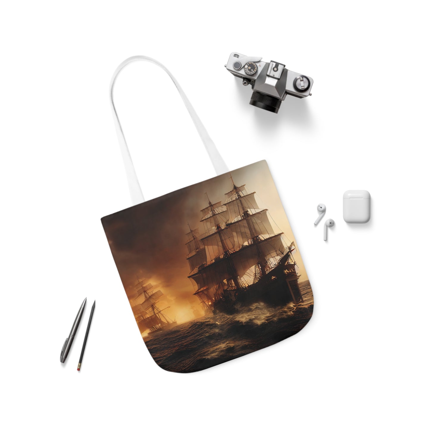 Seascape #7 - Polyester Canvas Tote Bag (AOP)