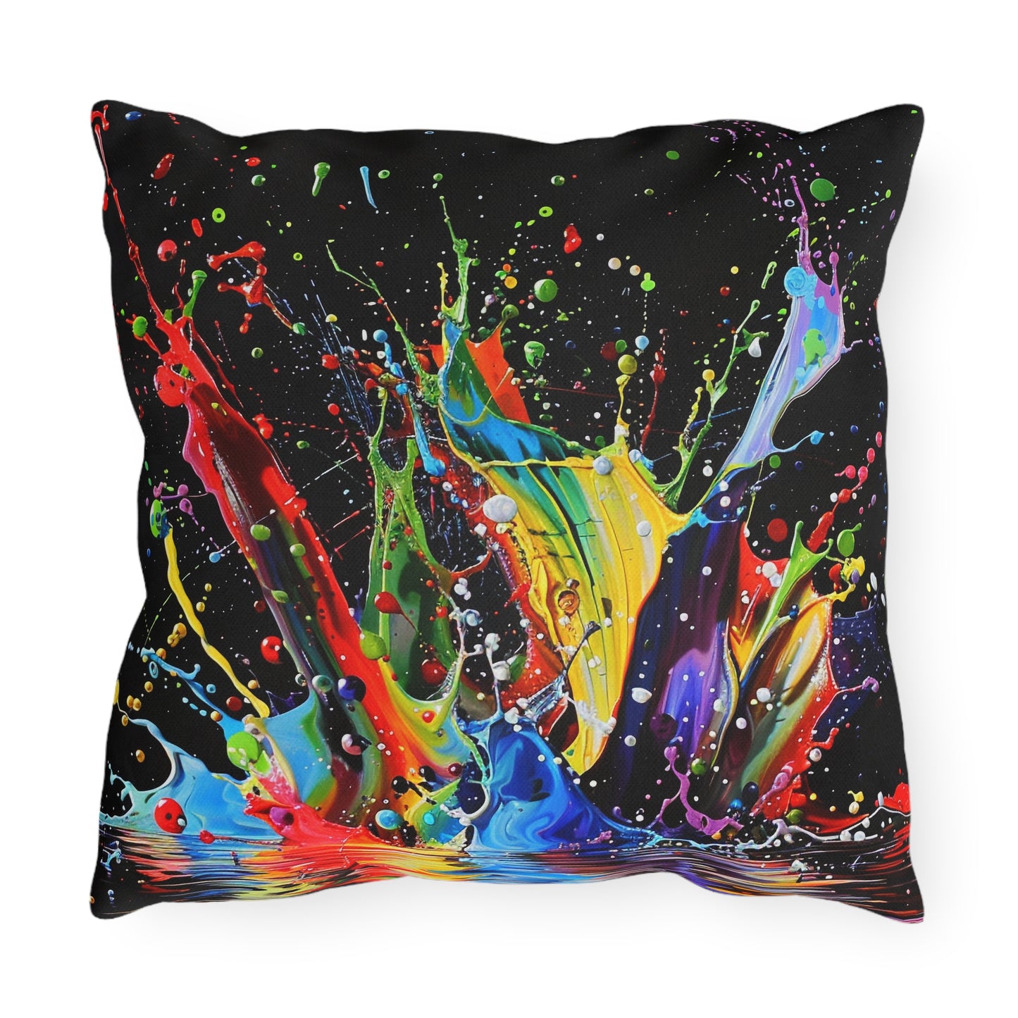 Paint Splash - Outdoor Pillows - USA