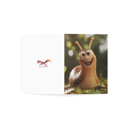 Happy Snail Blank Cards - Set of 1, 10, 30, or 50pcs for All Occasions - USA