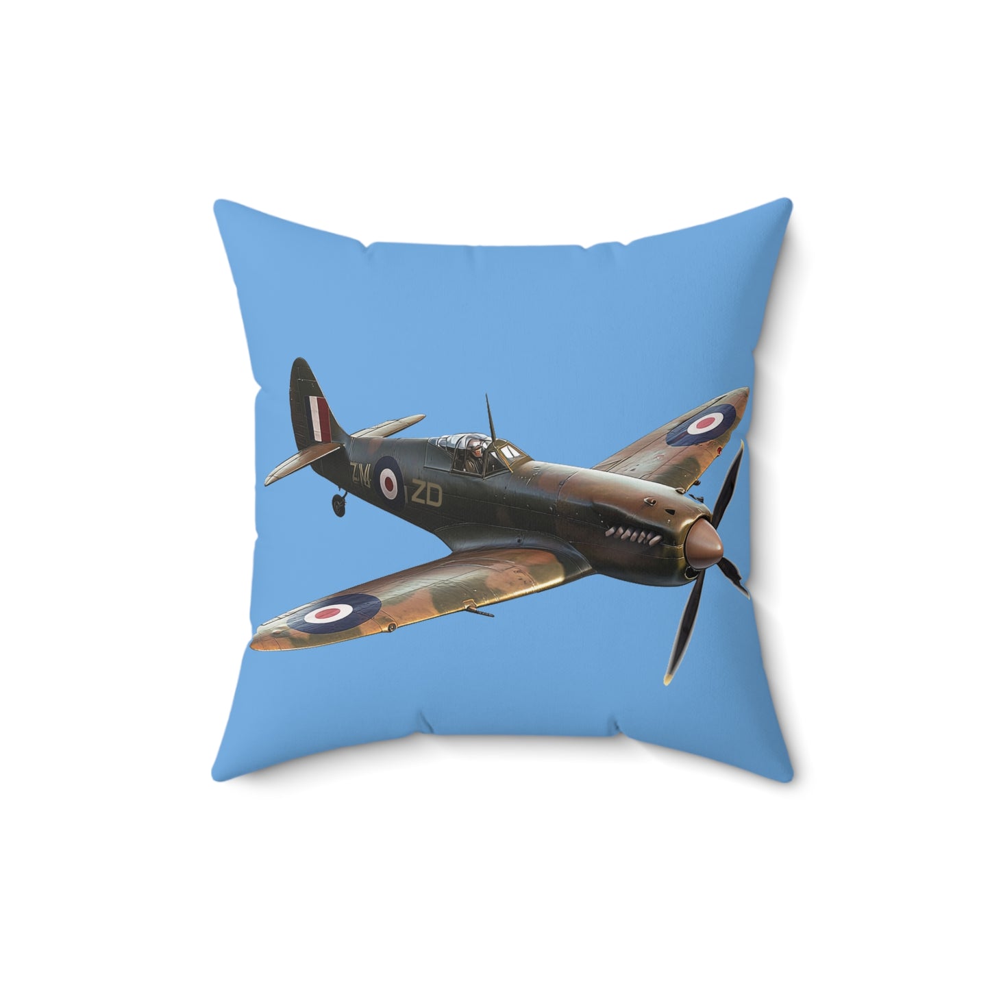 Spitfire - Spun Polyester Square Pillow - USA