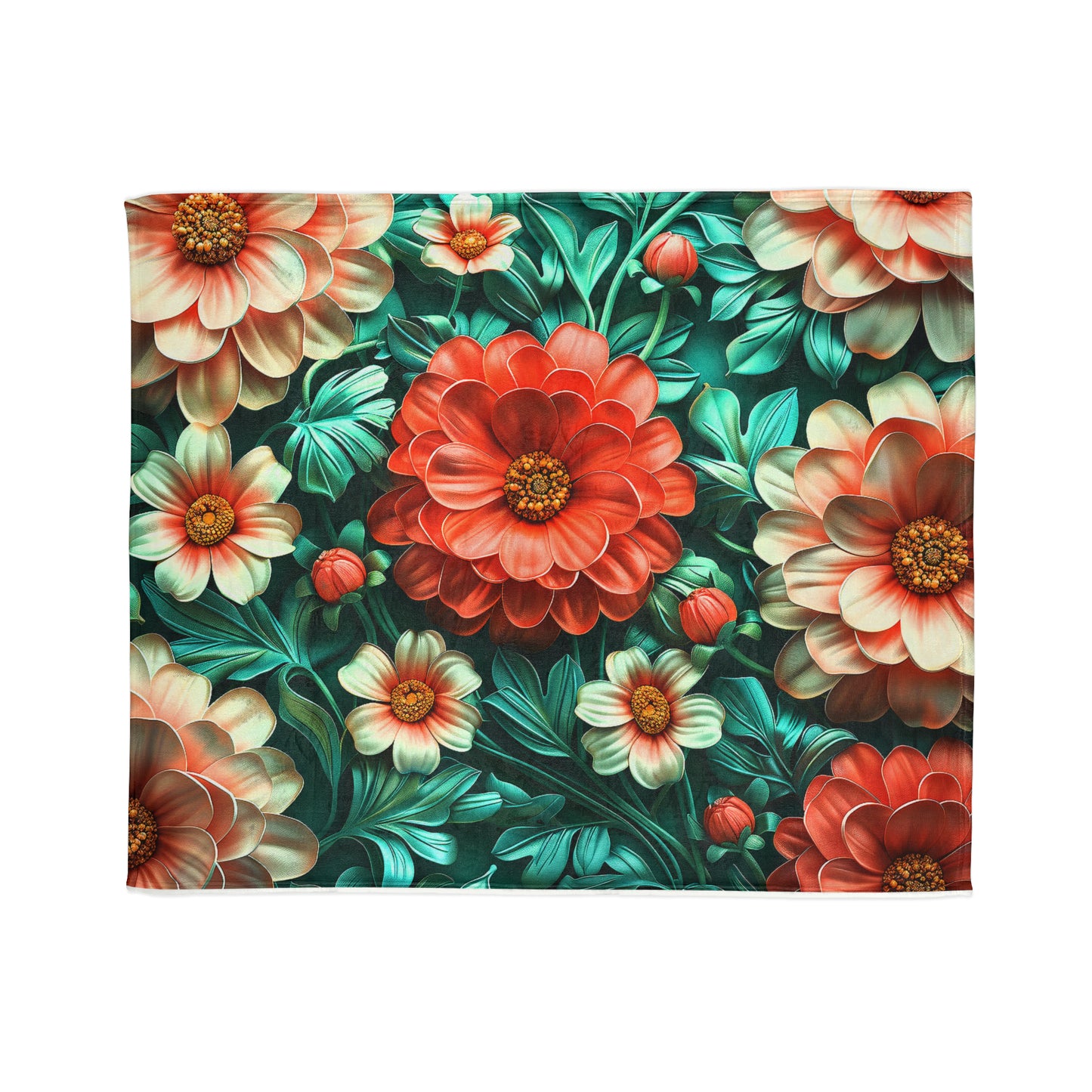 Chinoiserie #5 - Soft Polyester Blanket