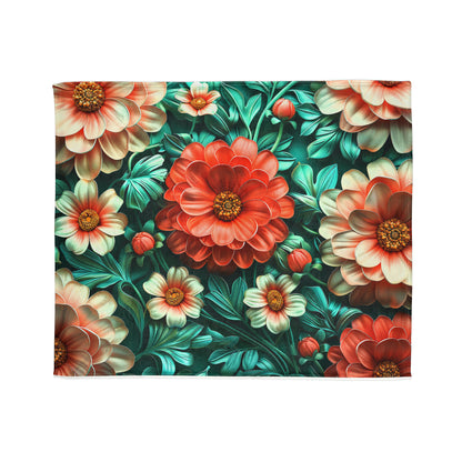 Chinoiserie #5 - Soft Polyester Blanket