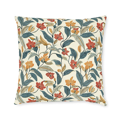 Botanical Floral Square Pillow - Cosy Home Decor - UK