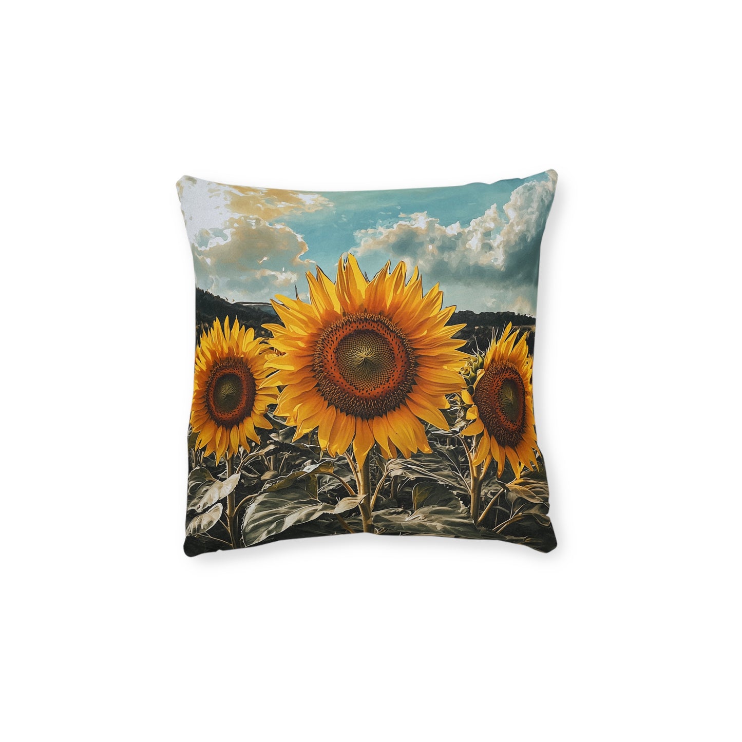 Sunflower Double - Square Pillow - UK